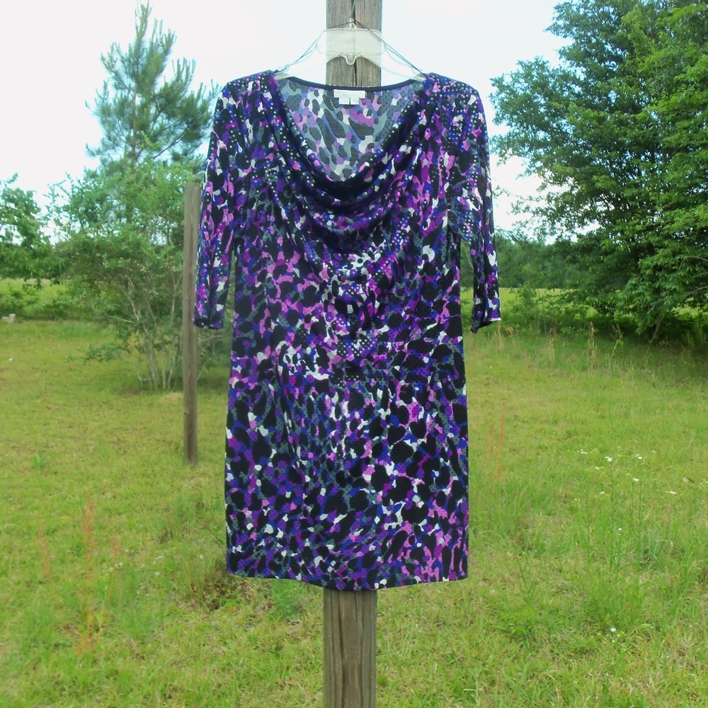 purple 8 Petite dress sequin type fabric